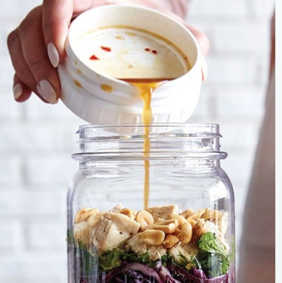 Pampered Chef Make & Take Mason Jar w/ Snack Jar And Bag - Picture 12 of 14